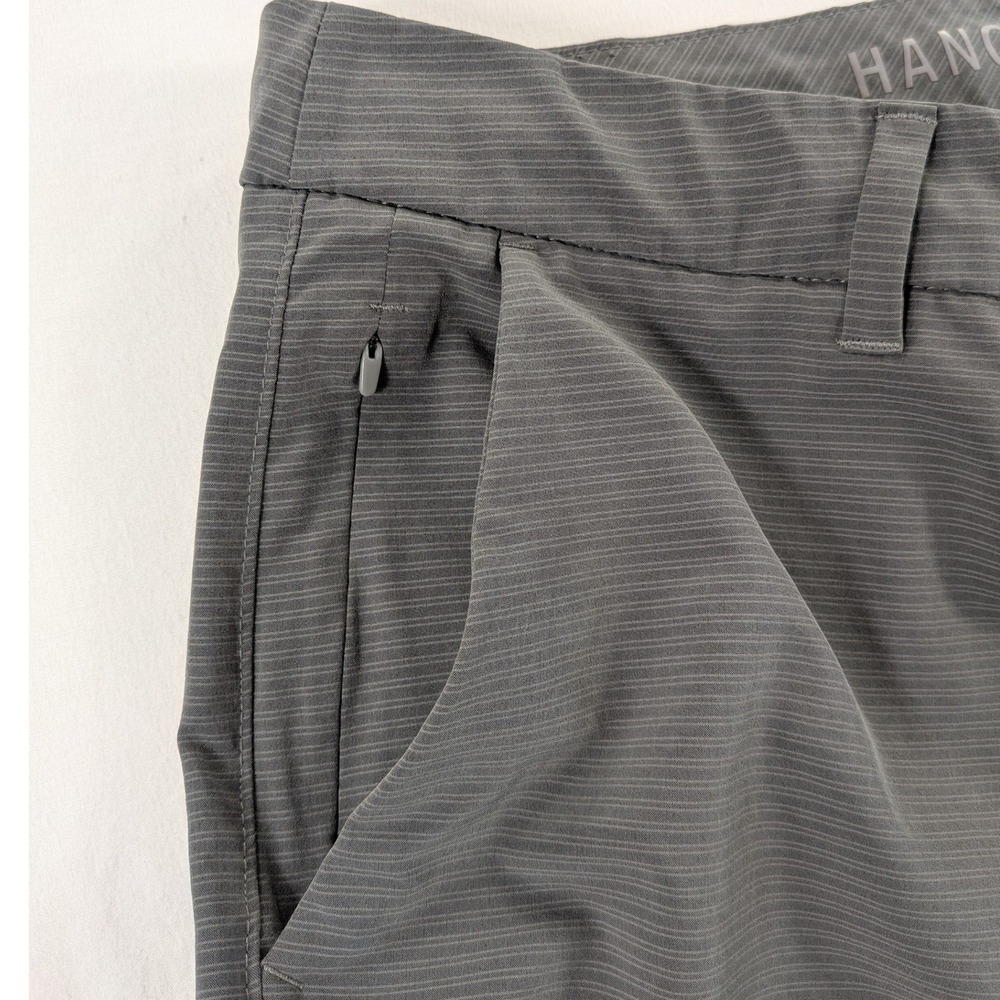 Hang Ten Shorts Mens 34 Grey Stretch Hybrid Golf Surf Skate Casual Athleisure - Picture 7 of 12